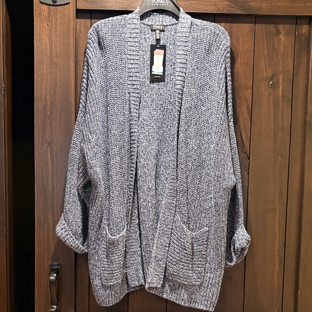 Women's Blue Sweater Cardigan